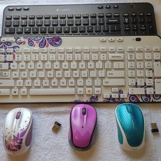 Lot of 5: Logitech K360 Keyboard M325 M317c USB Wireless Mouse PARTS / REPAIR!