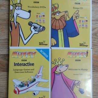 Muzzy Foreign Language Learning CD & DVD Lot Vocabulary Songs Interactive CD-ROM