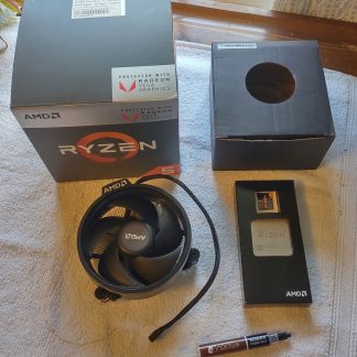 AMD Ryzen 5 2400G APU CPU Socket AM4 Processor YD2400C5FBBOX w/ Heatsink, Fan