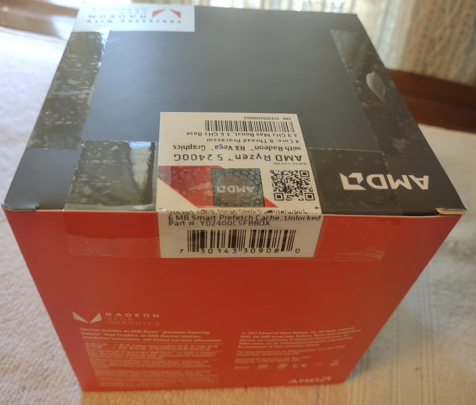 AMD Ryzen 5 2400G APU CPU Socket AM4 Processor YD2400C5FBBOX w/ Heatsink, Fan - Image 6