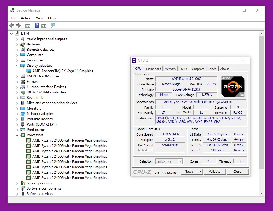 AMD Ryzen 5 2400G APU CPU Socket AM4 Processor YD2400C5FBBOX w/ Heatsink, Fan - Image 8