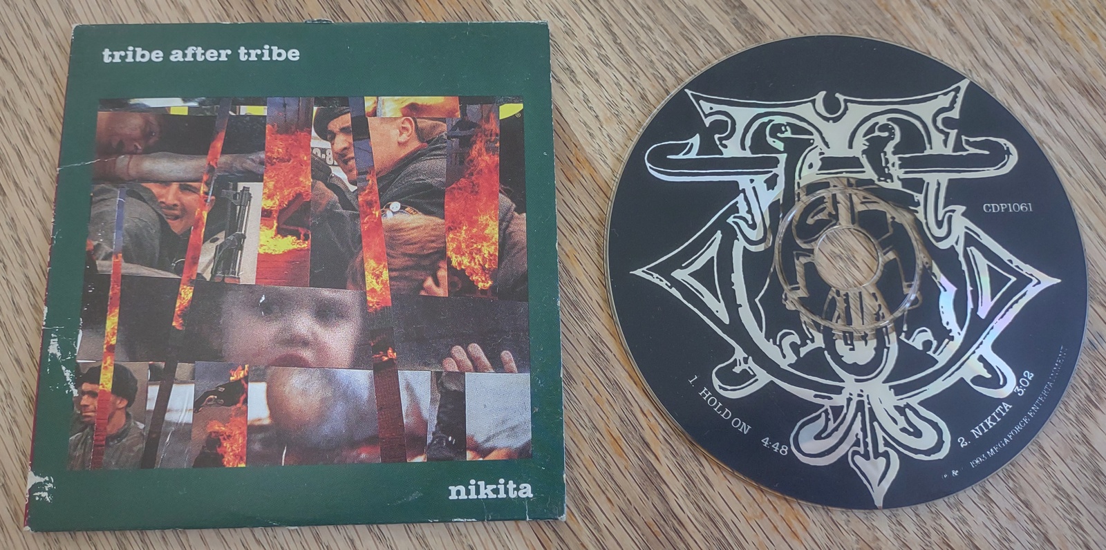 Tribe After Tribe Hold On Nikita 2-Track Single Pop Rock Indie Music CD 1993