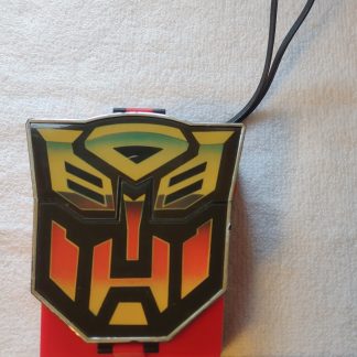 Red / Black Plastic Hasbro Transformers Autobot AM Handheld Radio Hong Kong 1984