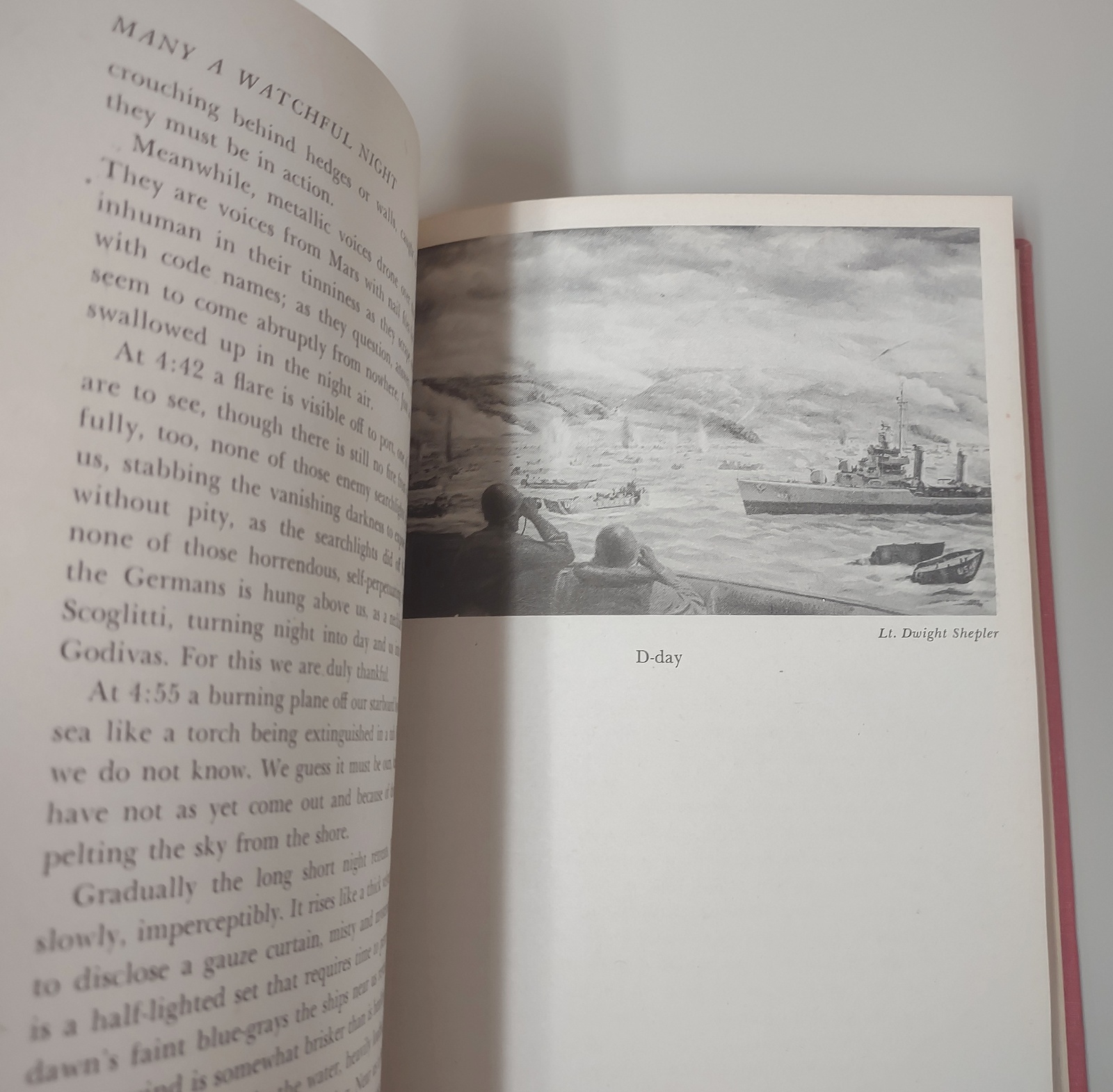 Many A Watchful Night John Mason Brown Hardcover Book 1944 D-Day WWII Invasion - Image 8