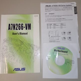Original Manual User's Guide, Driver CD Disc 4 Asus A7N266-VM Motherboard 2002