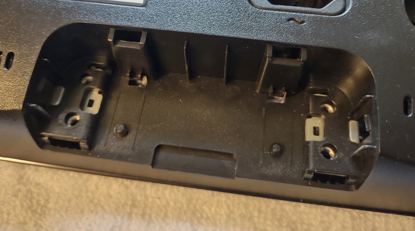 Original Rear Black Plastic Trim Cover for Asus VS207 Monitor Stand 2013 2014 - Image 4