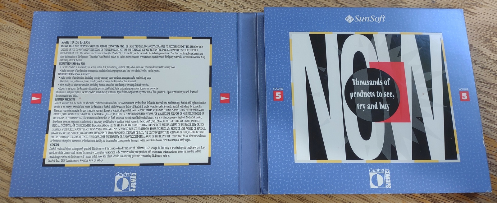 SunSoft Sun Microsystems Sparc Catalyst CDWare Original Disk, Booklet Vol 5 1993 - Image 4