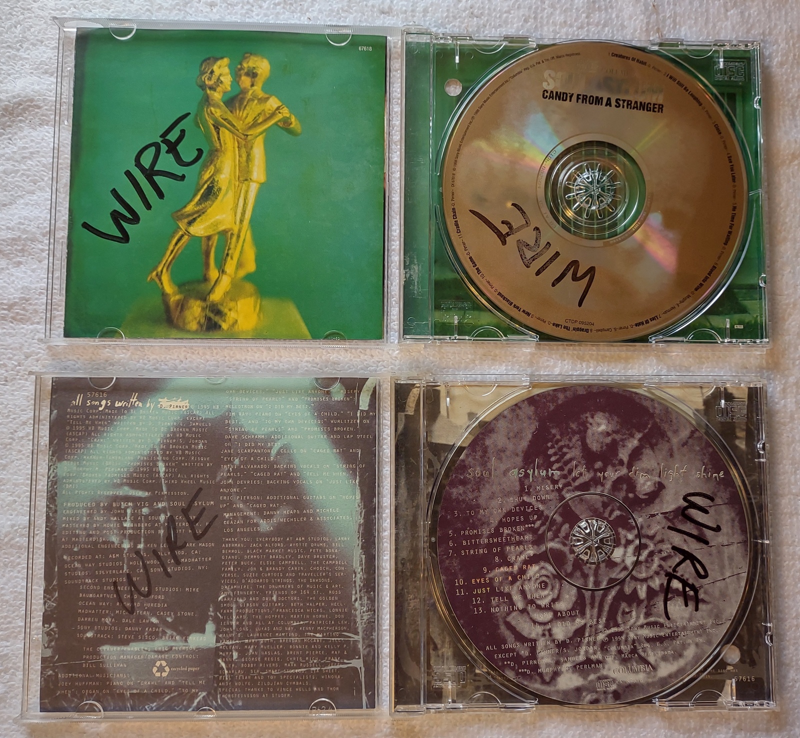 Lot of 2 Soul Asylum CDs: Candy From Stranger Let Your Dim Light Shine 1995 1998 - Image 4