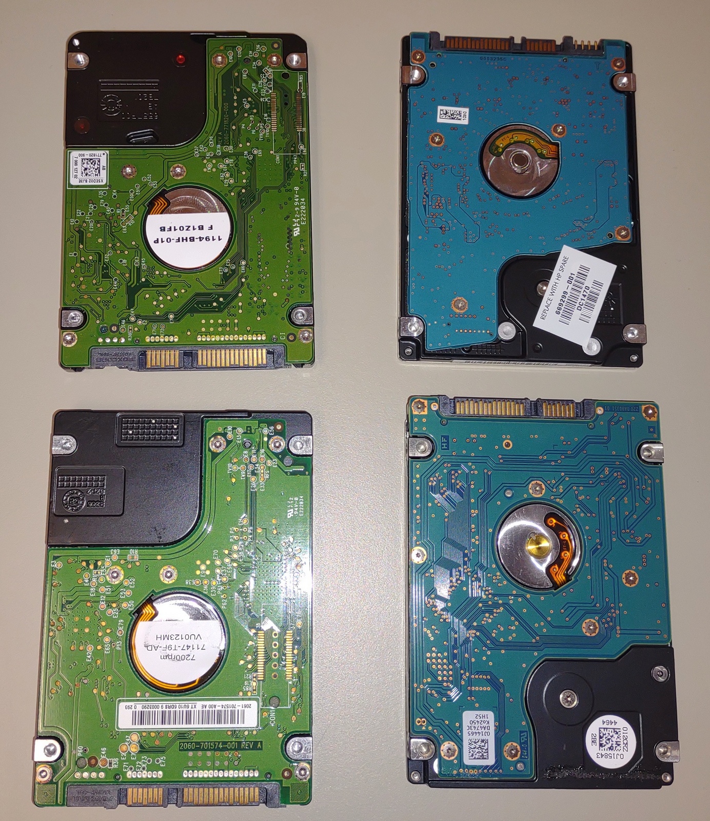 Lot 4 DEFECTIVE Notebook Laptop 2.5" SATA Hard Disk Drives 250GB 1TB 500GB 750GB - Image 2
