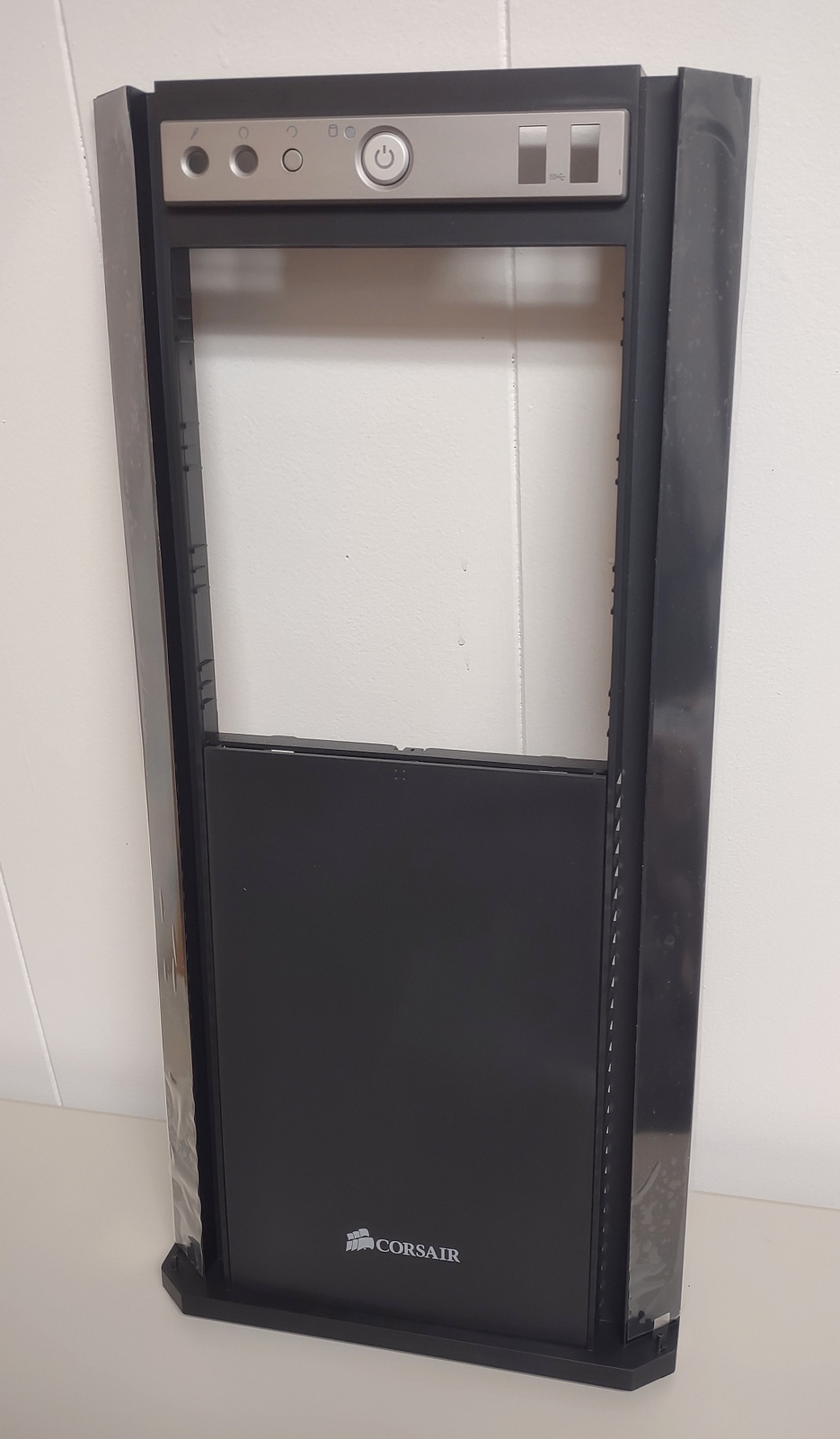 New Black Plastic Front Panel Fascia Cover for Corsair Obsidian 550D PC Case