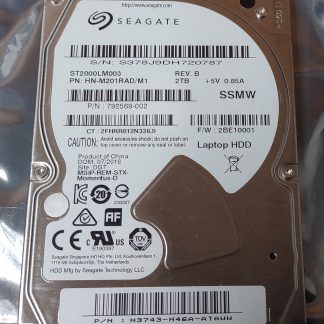 Seagate 2TB 2000GB Laptop 9.5mm 2.5" SATA Hard Disk Drive ST2000LM003 07/2016