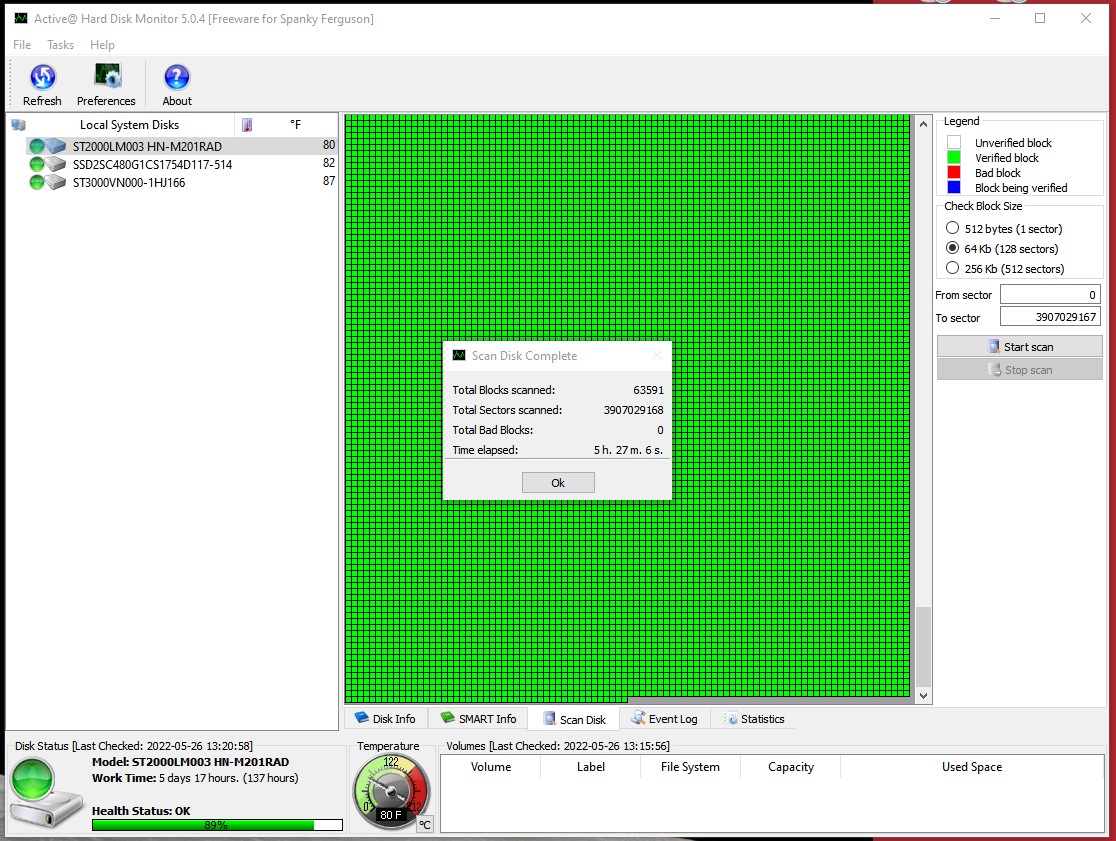 Seagate 2TB 2000GB Laptop 9.5mm 2.5" SATA Hard Disk Drive ST2000LM003 07/2016 - Image 3