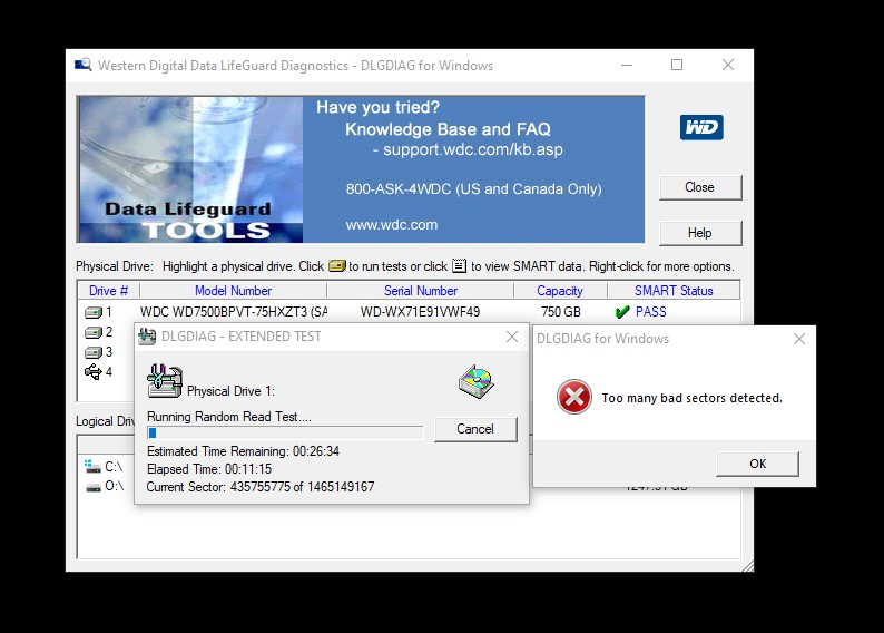 Lot 4 DEFECTIVE Notebook Laptop 2.5" SATA Hard Disk Drives 250GB 1TB 500GB 750GB - Image 10