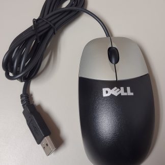 Black / Silver 2-Button Dell Scroll Mouse Optical Laser USB Wheel 0CJ339 M056U0A