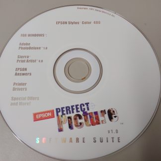 ISO Image of Epson Stylus Color 400 Picture Perfect CD-ROM Original Install Disc 1997 Win 95