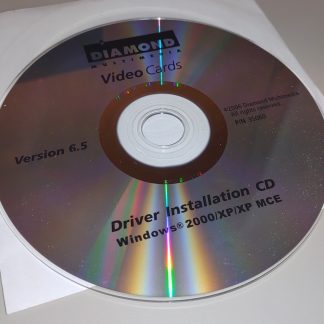 Diamond Multimedia Video Cards Driver CD-ROM Disc Windows 2000/XP/XP MCE 2006