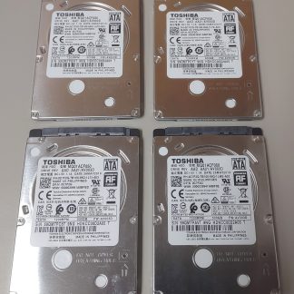 Lot of 4 500GB Notebook Laptop 2.5" SATA Hard Disk Drives Toshiba MQ01ACF050