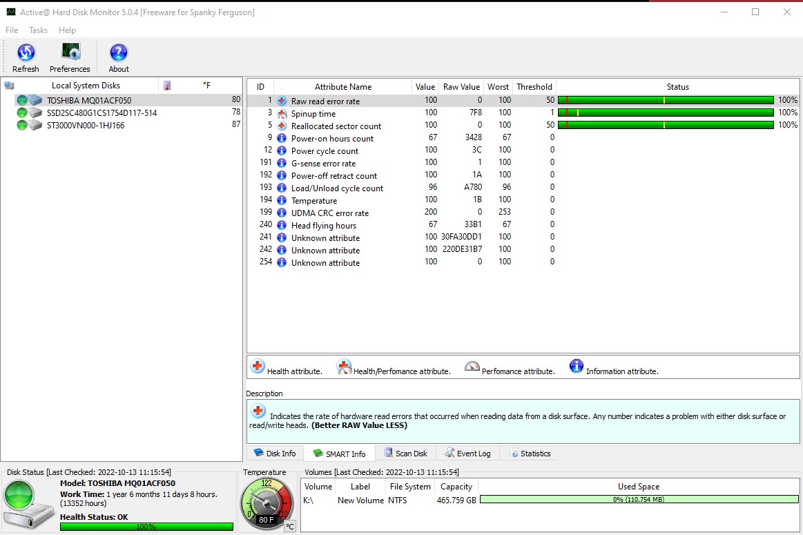 Lot of 4 500GB Notebook Laptop 2.5" SATA Hard Disk Drives Toshiba MQ01ACF050 - Image 10