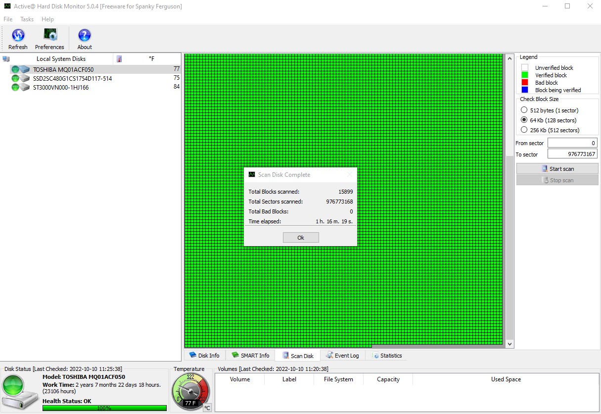 Lot of 4 500GB Notebook Laptop 2.5" SATA Hard Disk Drives Toshiba MQ01ACF050 - Image 13