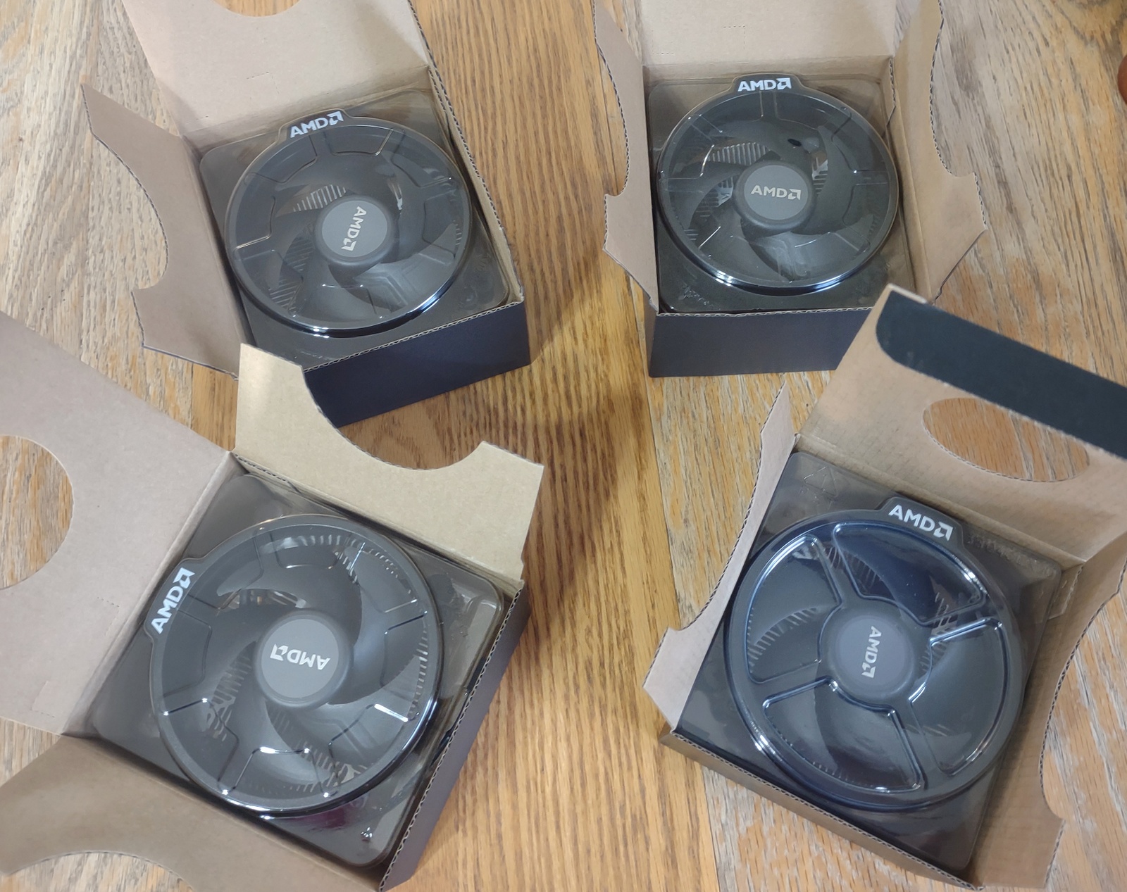 Lot of 4 NEW AMD Wraith Stealth CPU Cooler Heatsink Fan for Socket AM4 CPU - Image 2