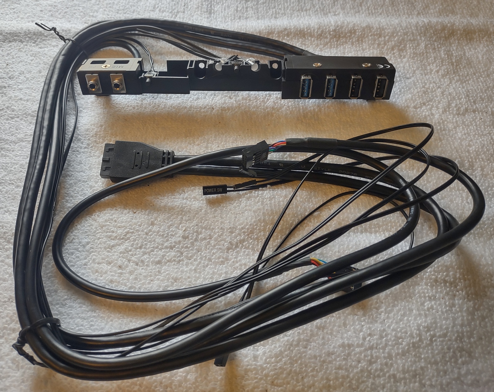 New Front I/O IO Panel USB 3.0 LED Audio Power Switch for Corsair Obsidian 750D