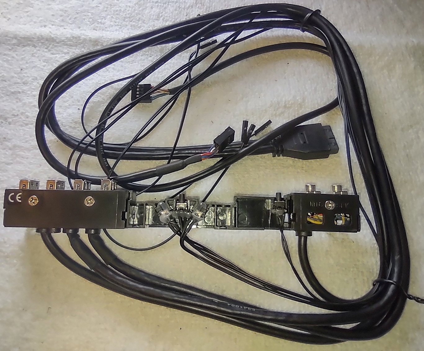 New Front I/O IO Panel USB 3.0 LED Audio Power Switch for Corsair Obsidian 750D - Image 4