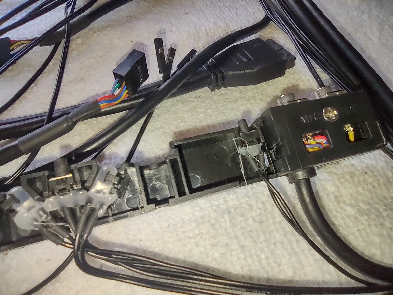 New Front I/O IO Panel USB 3.0 LED Audio Power Switch for Corsair Obsidian 750D - Image 5