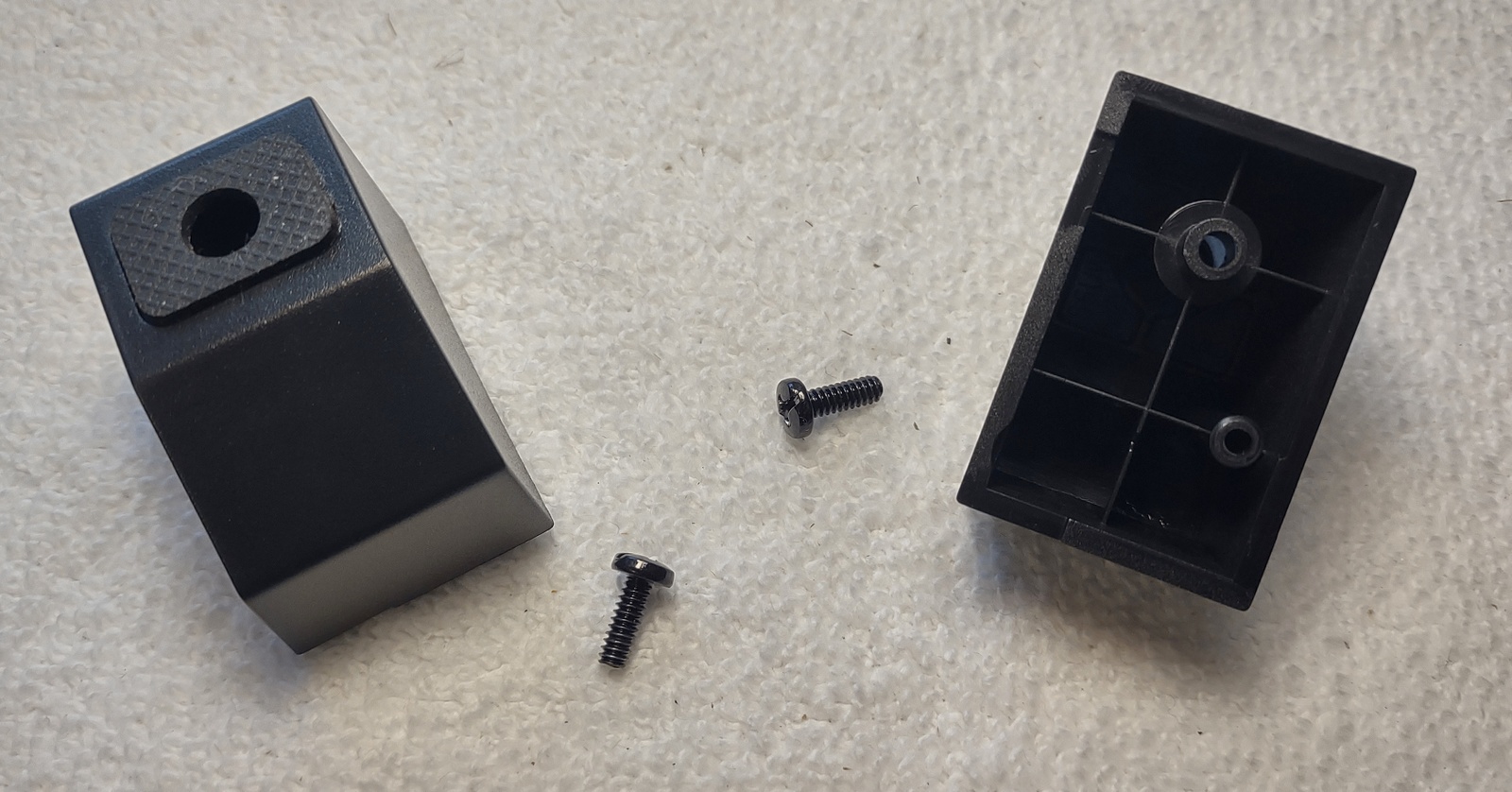 2 Black Plastic Foot Feet for Corsair iCUE 4000D Airflow Computer Case w/ Screws