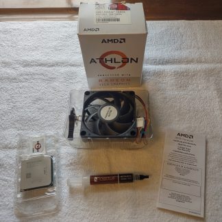 AMD Athlon 200GE CPU Socket AM4 Processor Chip YD200GC6FBBOX w/ Heatsink, Fan