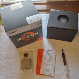 AMD Ryzen 5 2400G APU CPU Socket AM4 Processor YD2400C5FBBOX w/ Heatsink, Fan