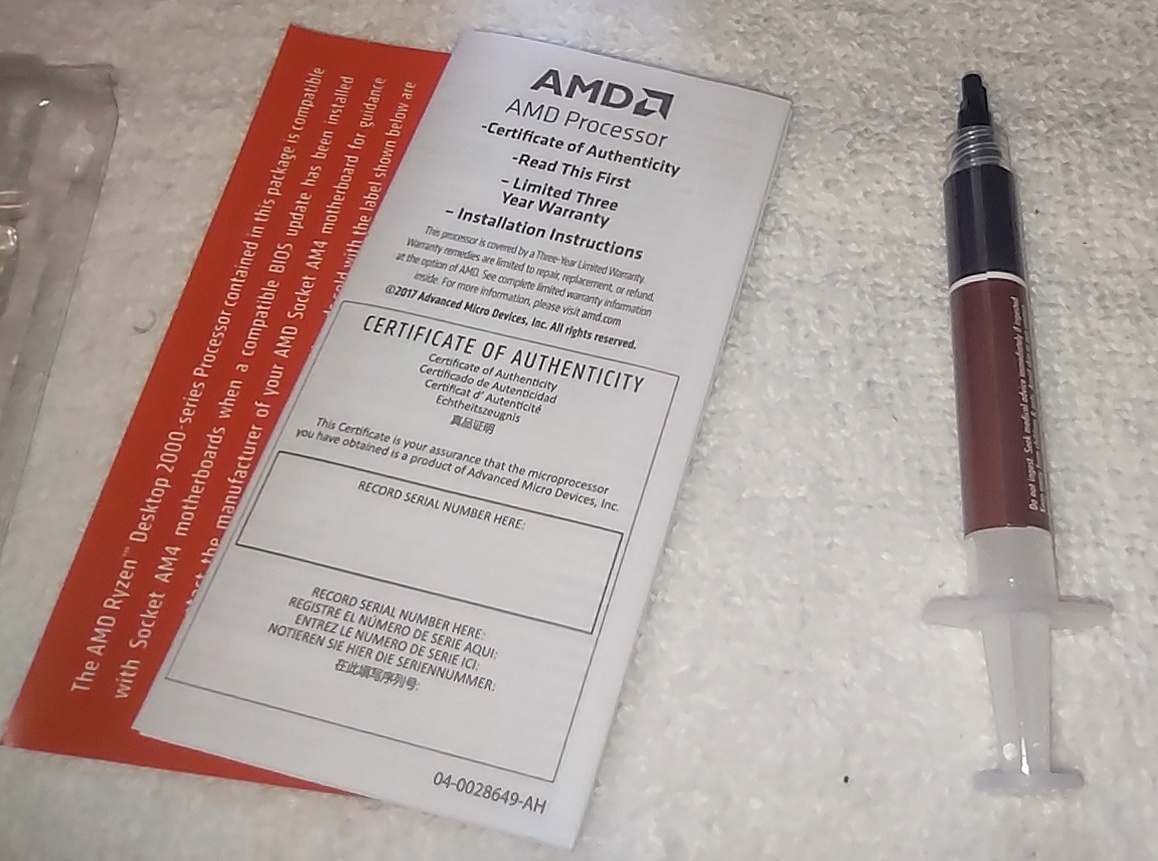 AMD Ryzen 5 2400G APU CPU Socket AM4 Processor YD2400C5FBBOX w/ Heatsink, Fan - Image 3