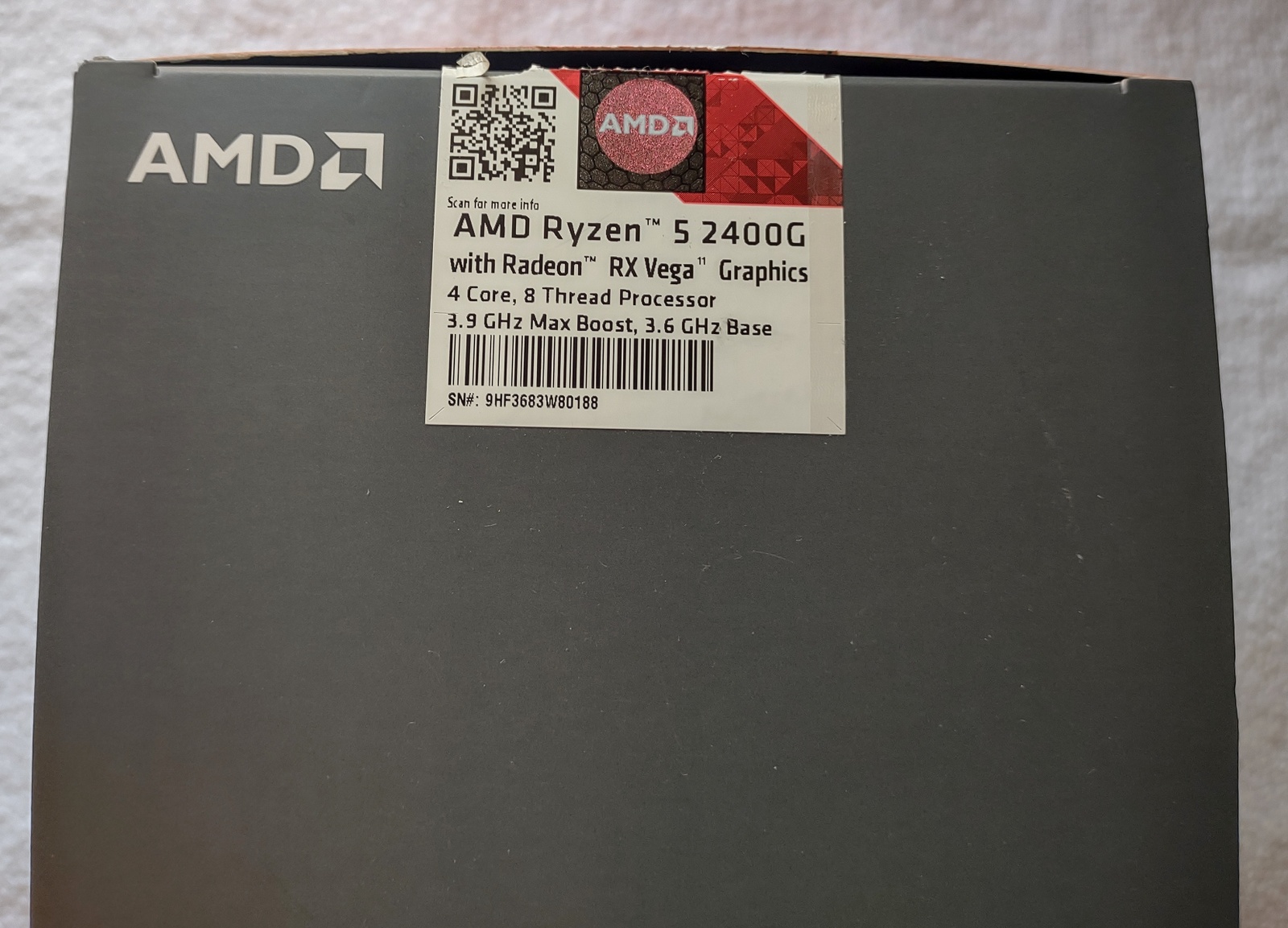 AMD Ryzen 5 2400G APU CPU Socket AM4 Processor YD2400C5FBBOX w/ Heatsink, Fan - Image 7