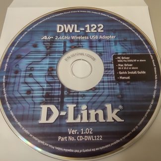 ISO Image of D-Link Dlink DWL-122 USB Wireless CD-ROM Driver Disc Windows 98 ME 2000 XP 2003