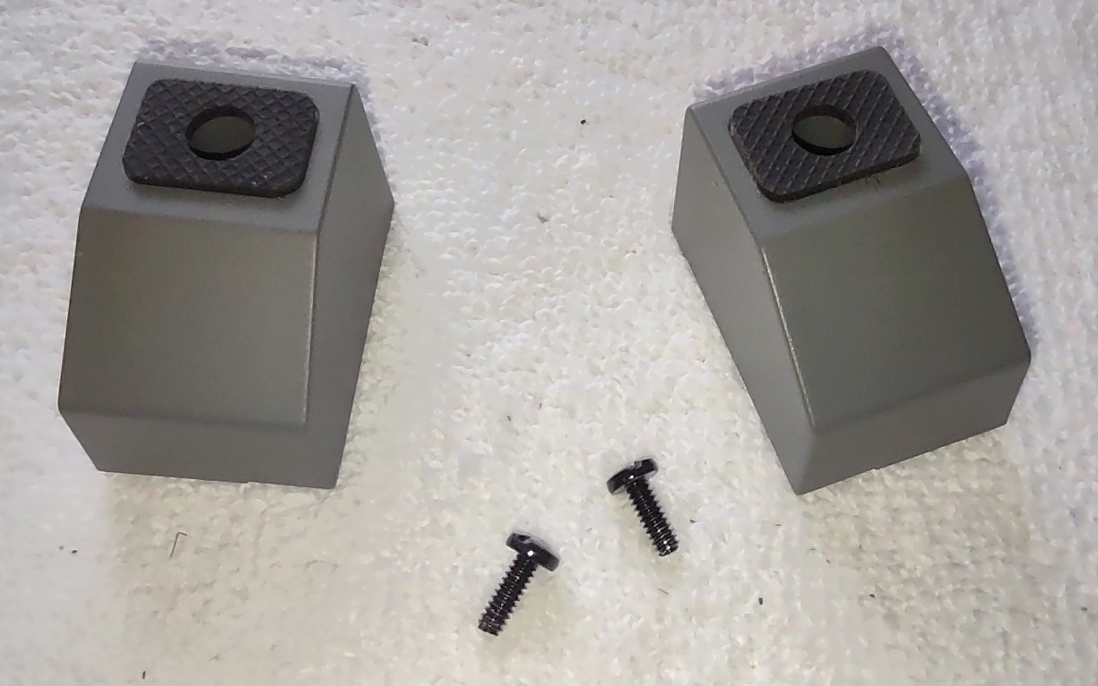 2 Grey Gray Plastic Foot Feet for Corsair iCUE 4000D Airflow Computer Case w/ Screws - Image 2