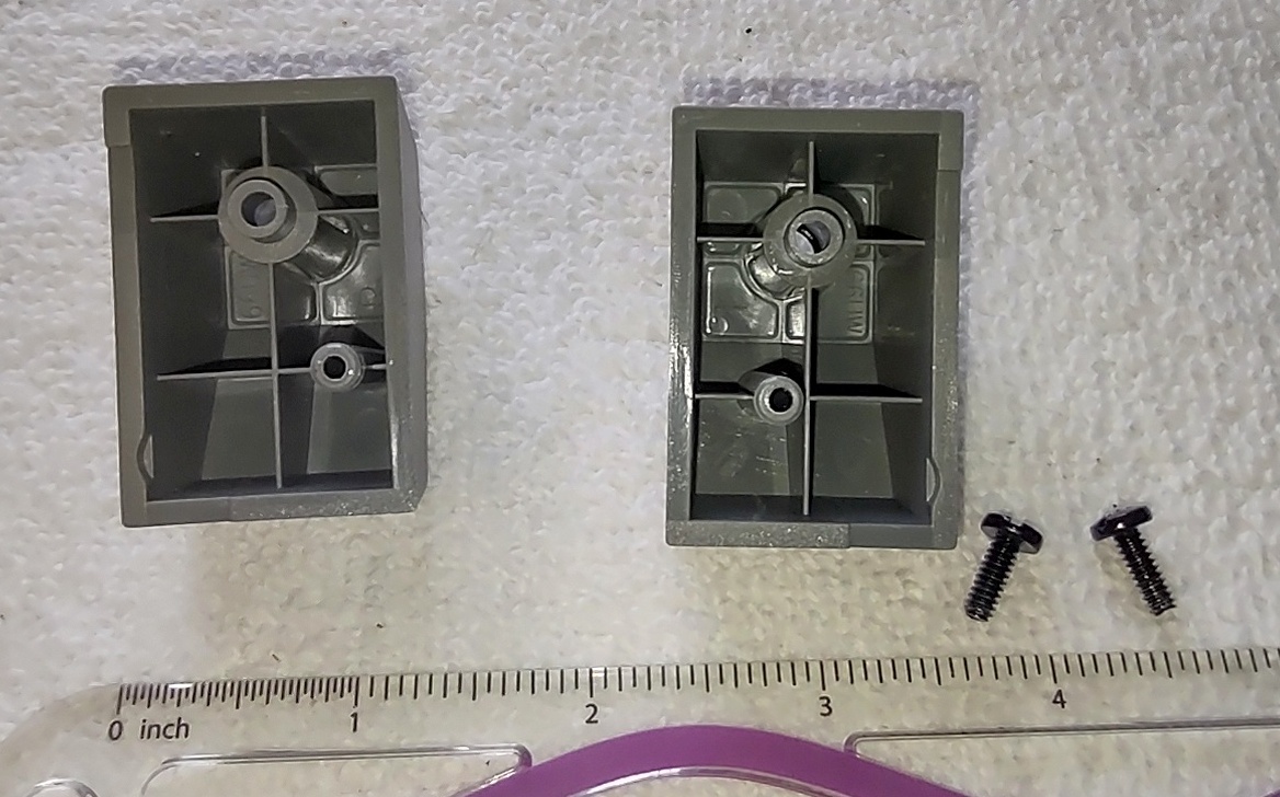 2 Grey Gray Plastic Foot Feet for Corsair iCUE 4000D Airflow Computer Case w/ Screws - Image 4