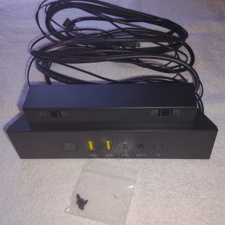 Black Front I/O IO Panel USB Audio 4 Corsair iCUE 5000D / 5000X / 5000D Airflow