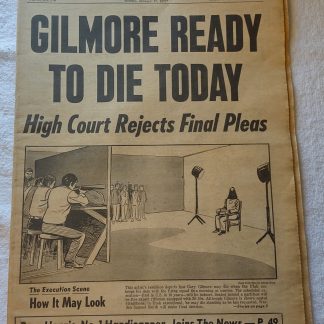New York Daily News January 17 1977 Gary Gilmore Execution Utah Firing Squad