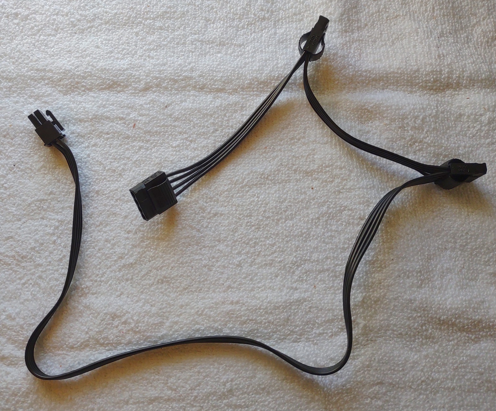 3 x Molex Ends Peripheral Modular Power Cable 4 Seasonic Core GM-550 Power Supply