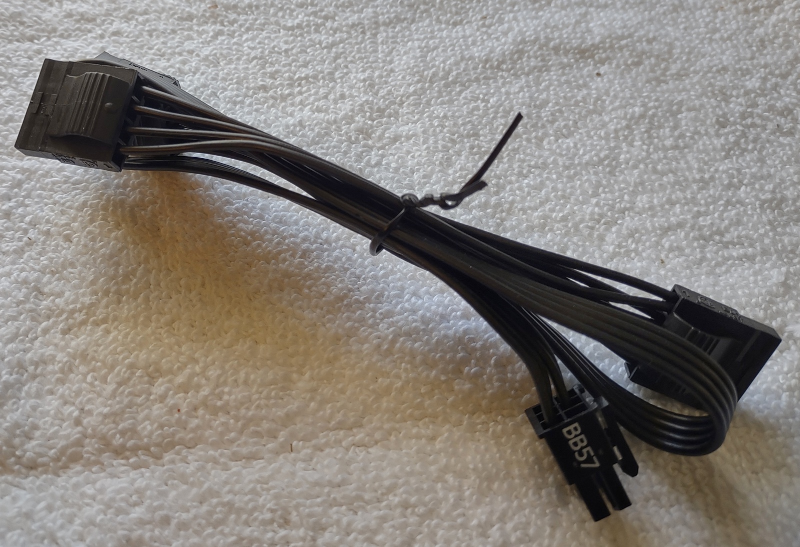 3 x Molex Ends Peripheral Modular Power Cable 4 Seasonic Core GM-550 Power Supply - Image 2