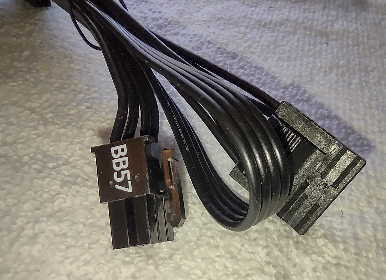 3 x Molex Ends Peripheral Modular Power Cable 4 Seasonic Core GM-550 Power Supply - Image 3