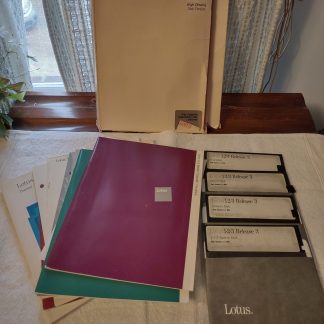 Lotus 1-2-3 123 Release 3 for DOS - 5.25" Diskettes Box Manuals Discs Disks 1989