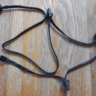 3 x Molex, 1 x Floppy Plugs Modular Power Cable for EVGA 650BQ Power Supply 40"