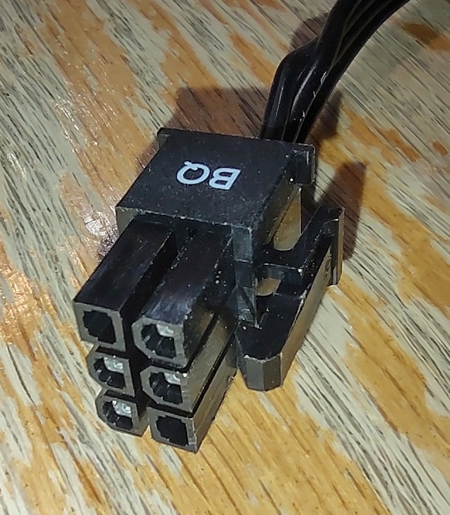 3 x Molex, 1 x Floppy Plugs Modular Power Cable for EVGA 650BQ Power Supply 40" - Image 2