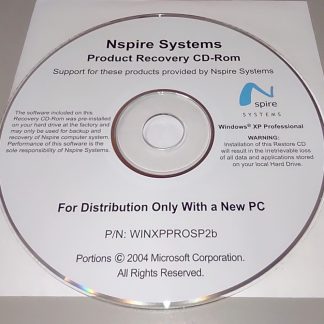 ISO Image of Nspire Systems Product Recovery CD-Rom Disc Windows XP Professional 2006 2004