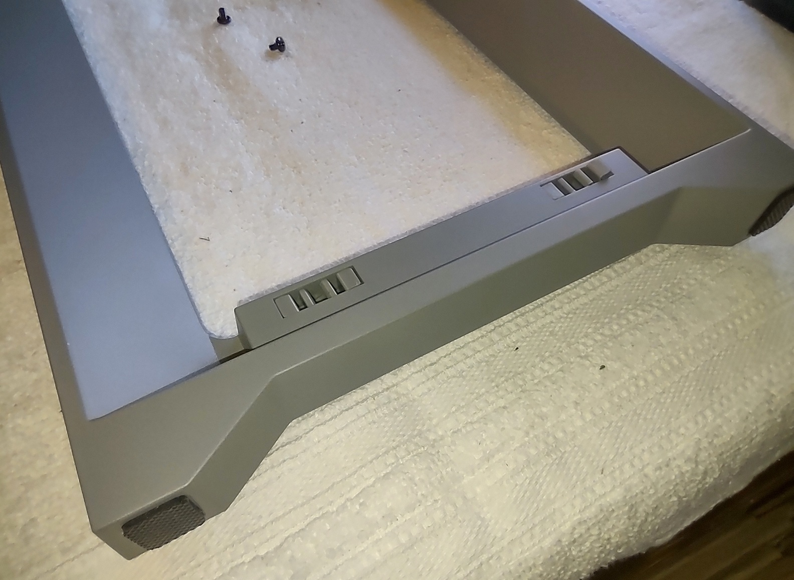 Gray Plastic Front Fascia Surround Bezel for Corsair iCUE 4000D Airflow X Case - Image 4