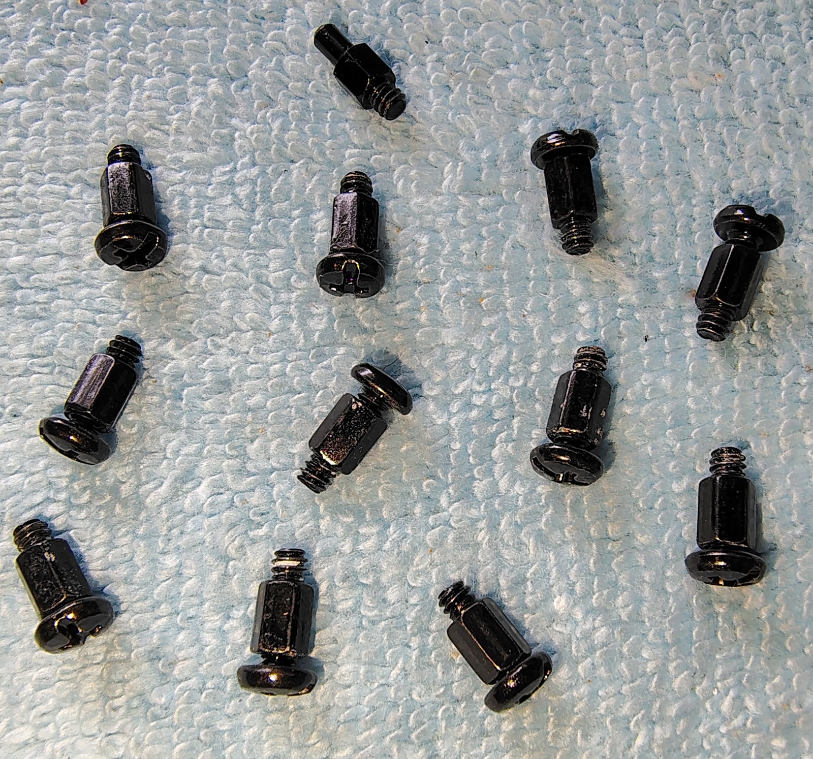 Lot of Black Motherboard Standoffs & Screws for Corsair iCUE 4000D Computer Cases