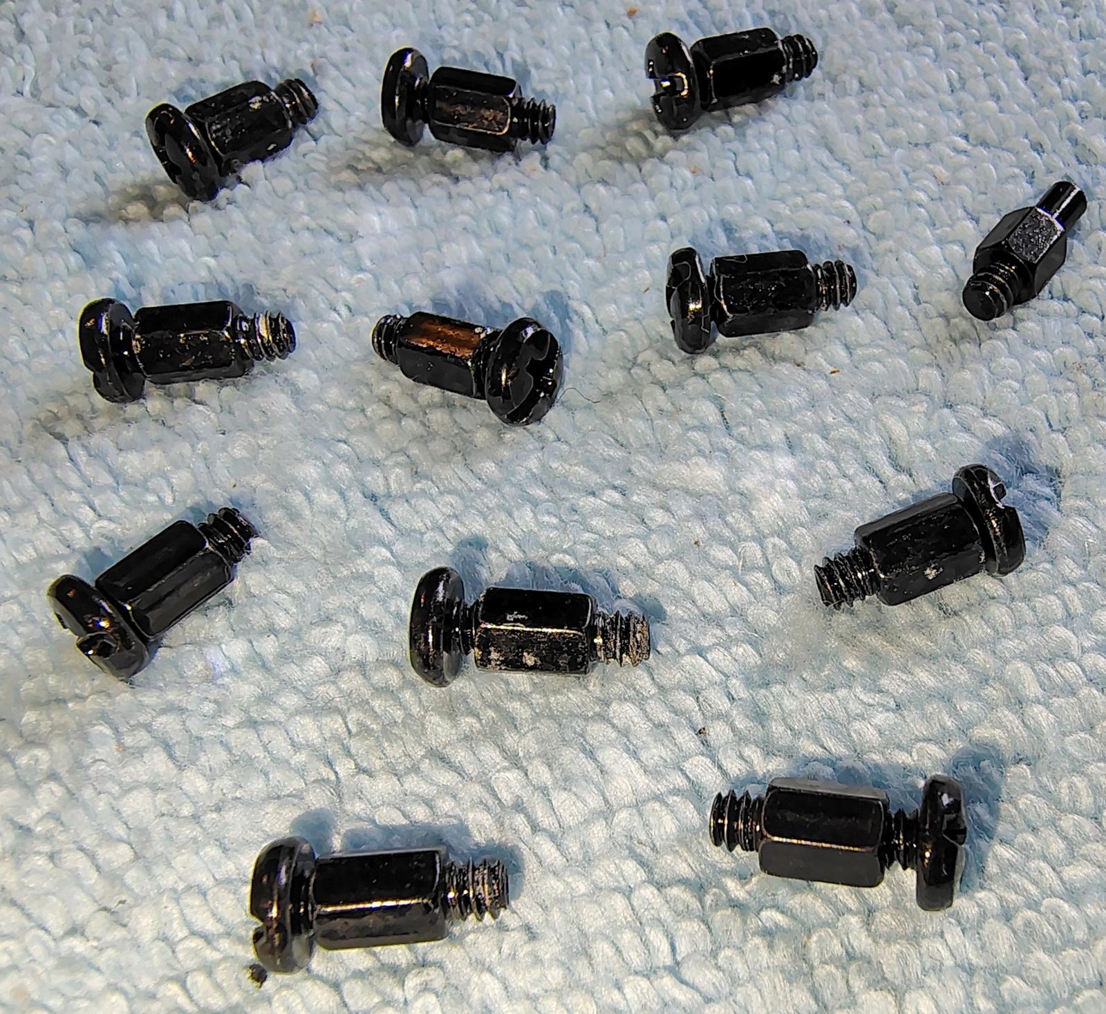 Lot of Black Motherboard Standoffs & Screws for Corsair iCUE 4000D Computer Cases - Image 2
