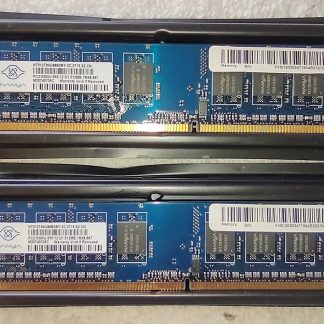 1GB (2 x 512MB) Nanya PC2-5300U-555-12-D1.512MB.1RX8.667 NT512T64U88B0BY-3C.0715.X2.CN