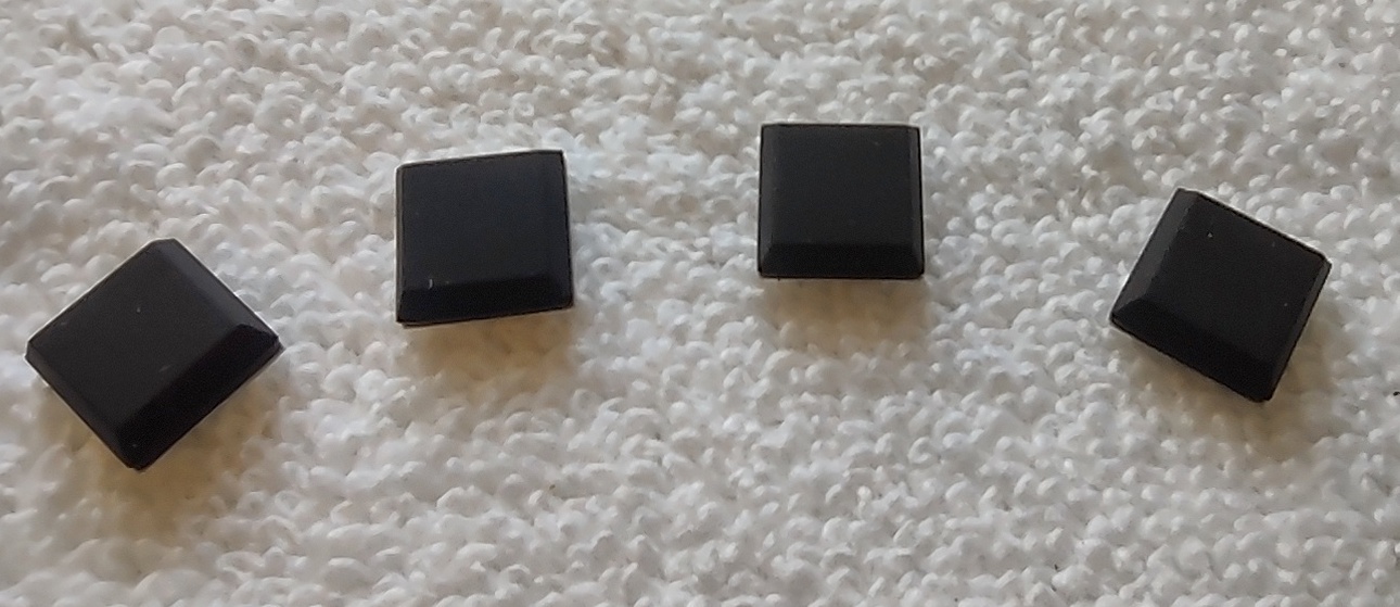 4 Black Rubber Self-Adhesive Foot Feet for TRENDnet TEG-082WS PoE Network Switch