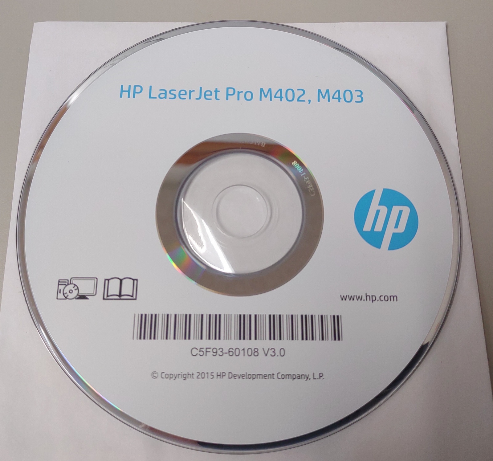 ISO Image of HP LaserJet Pro M402 M403 Software CD-ROM Original Install Disc 2015 V 3.0